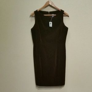 NWT GAP deep burgundy velvet sheath dress size 6
